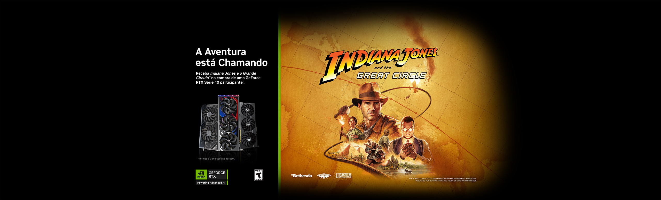 Obtenha Indiana Jones and the Great Circle com a GeForce RTX Série 40