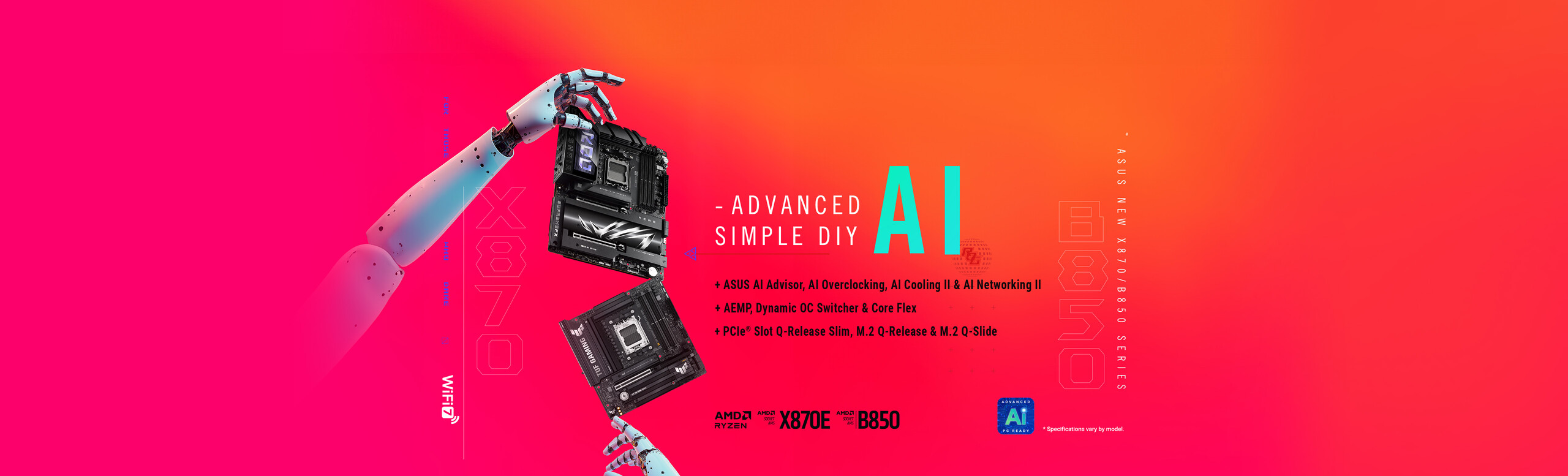 New ASUS B850 Series