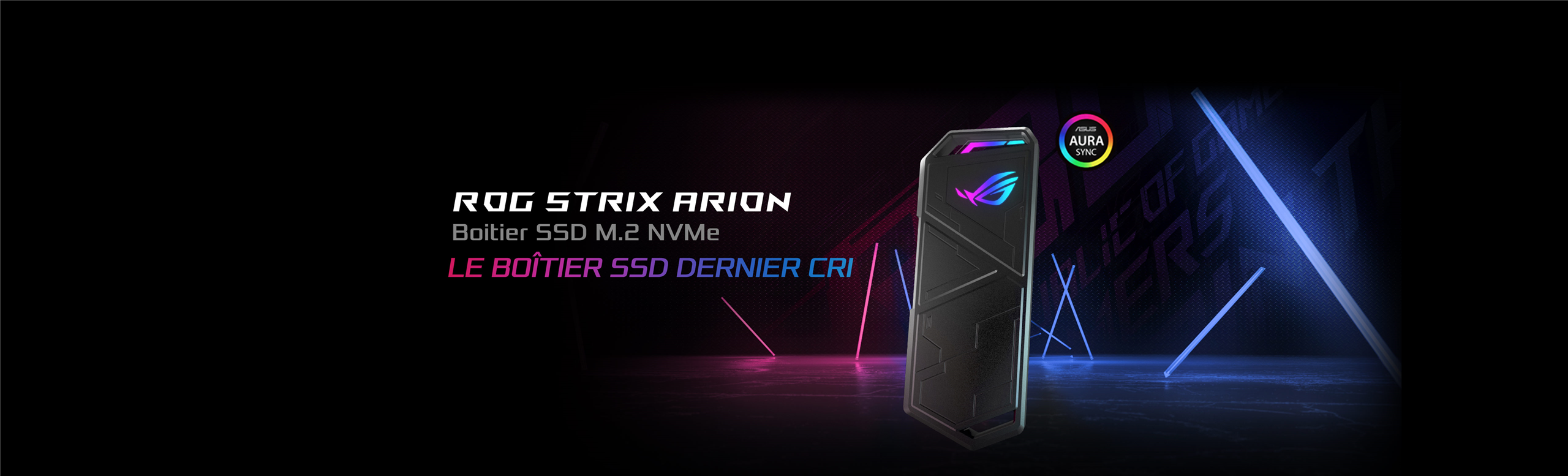 ROG STRIX ARION boitier PC externe RGB SSD