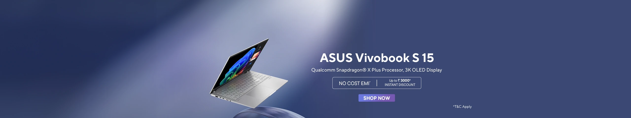 Vivobook S15 S5507QA Qualcomm Snapdragon Processor, Copilot+ PC