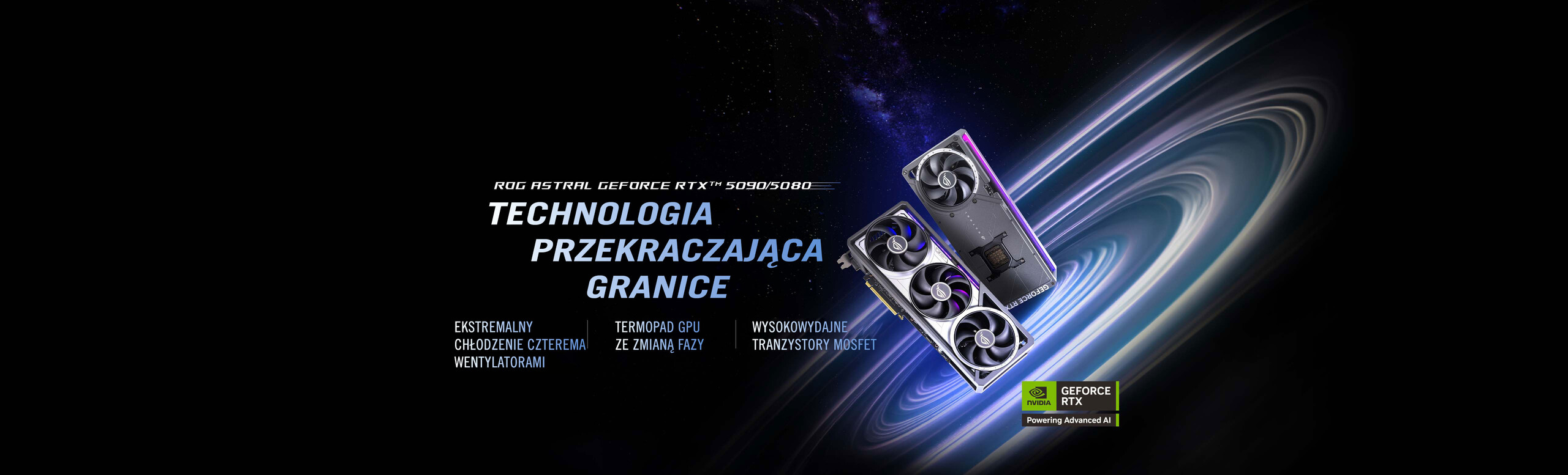 ROG Astral GeForce RTX 50 series banner