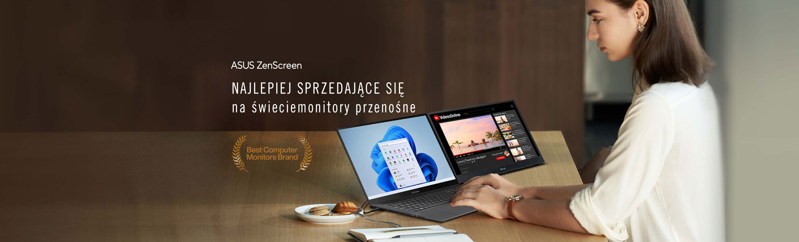 The world's best-selling travel monitor, the ASUS ZenScreen portable monitor is a slime & lightweight external monitor for productivity on the go.