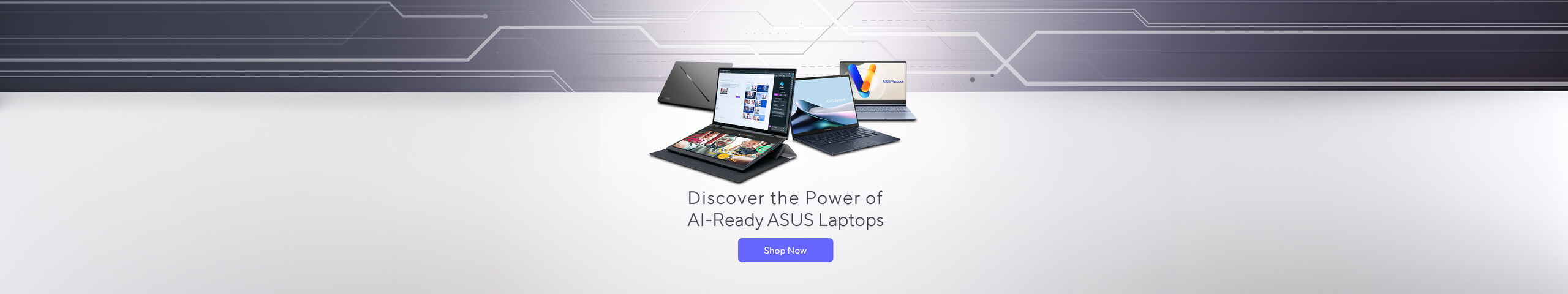 Image of AI-Ready ASUS Laptops  Shop Now