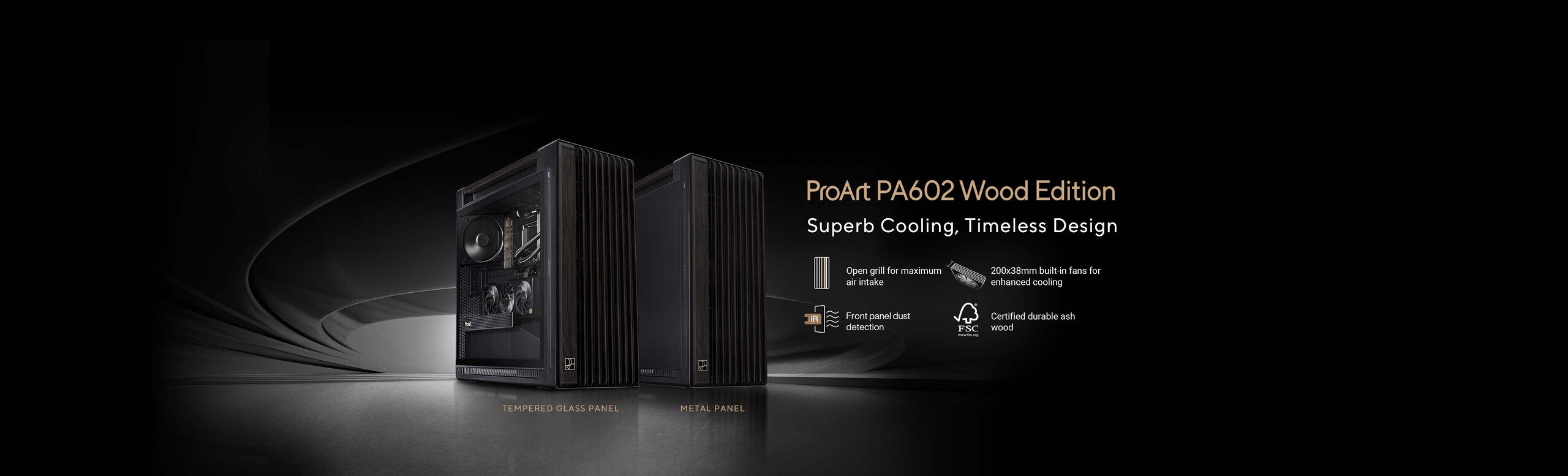 PA602 Wood chassis with FSC certificate wooden materials and superb cooling