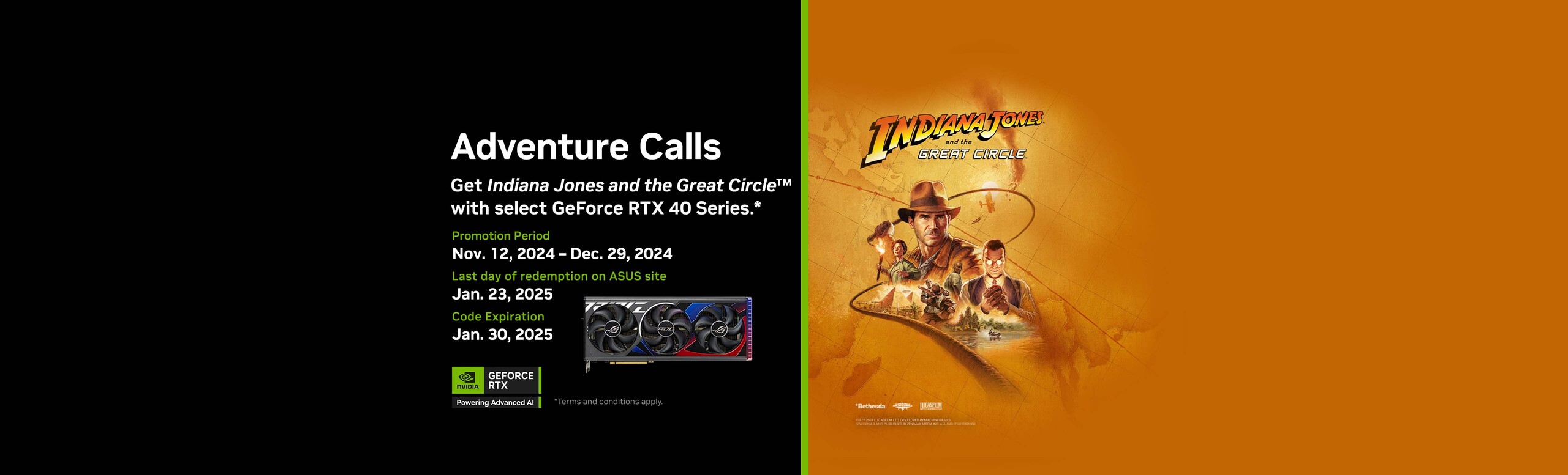 NVIDIA RTX 40 Series Indiana Jones game bundle