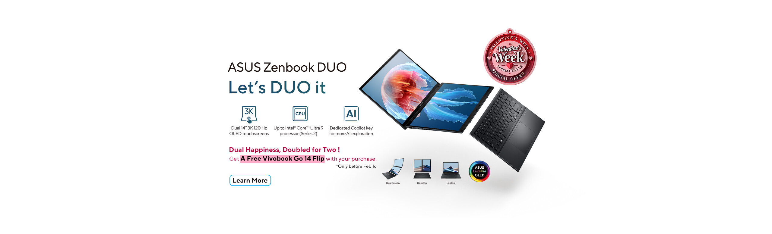 ASUS Zenbook DUO UX8406-Valentine's Day Campaign