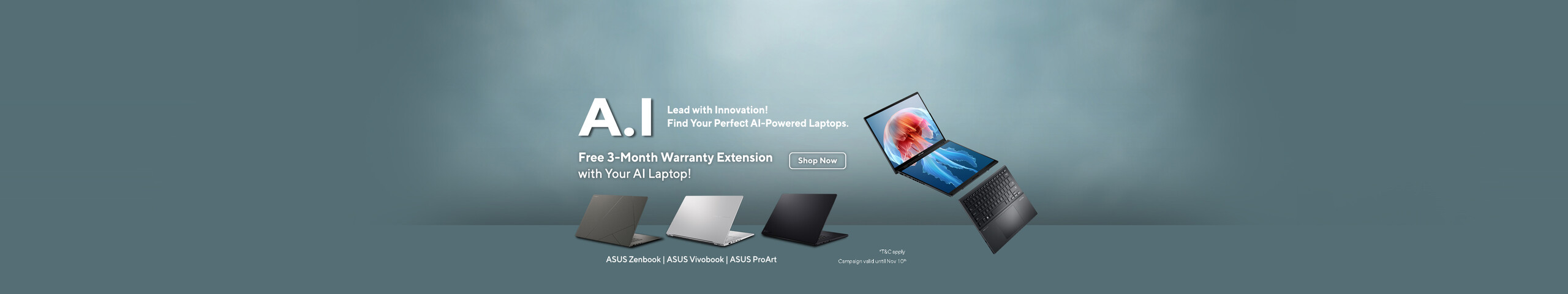 Get 3 months free extension on your AI laptop!