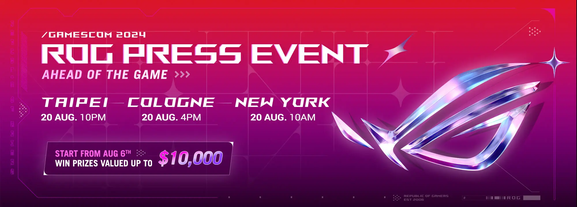 Gamescom 2024 press event banner