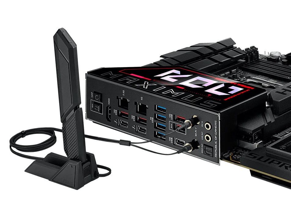 ROG Maximus Z890 Hero with ASUS WiFi Q-Antenna