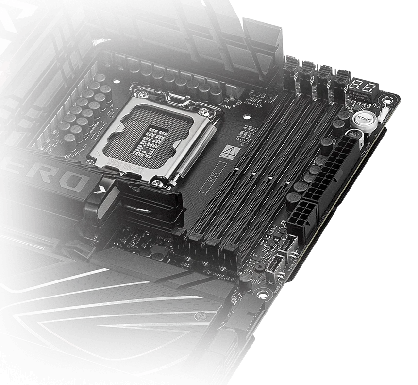 The ROG Maximus Z890 Hero supports NitroPath DRAM Technology