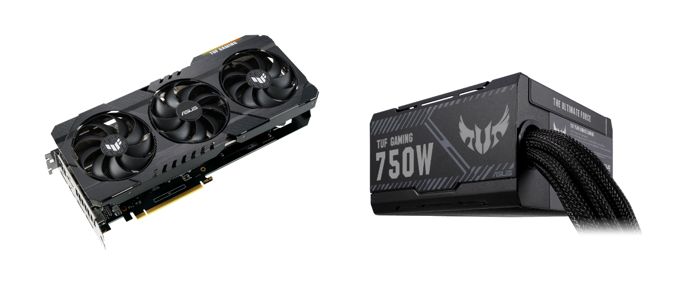 4th Place: TUF Gaming GeForce RTX™ 3060 Ti V2 8GB GDDR6 + TUF Gaming 750W 