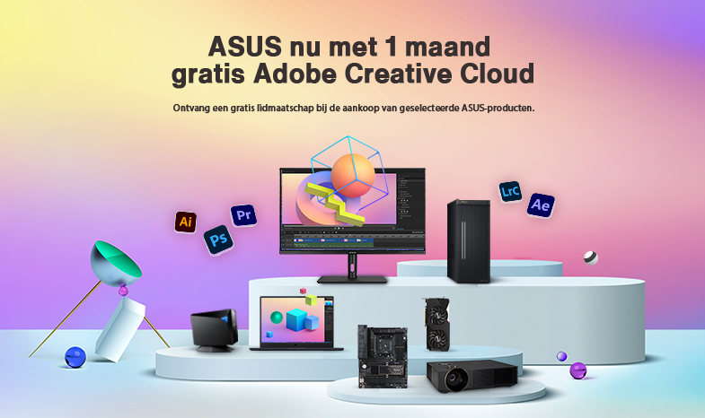 ASUS Now with 1 Month of Adobe Creative Cloud 