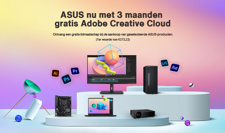 ASUS Now with 3 Months of Adobe Creative Cloud (A $238.47 VALUE)