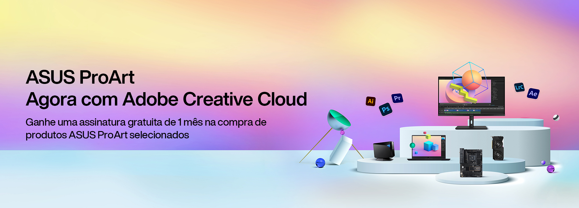ASUS agora com 1 mês de Adobe Creative Cloud