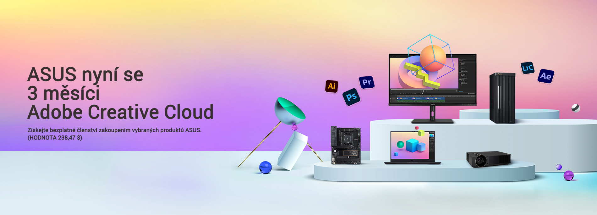 ASUS Now with 3 Months of Adobe Creative Cloud (A $238.47 VALUE)