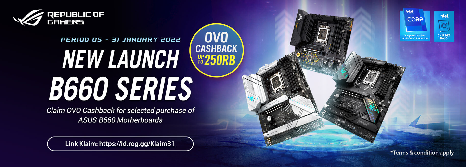 New Launch! B660 Series Motherboards Promo