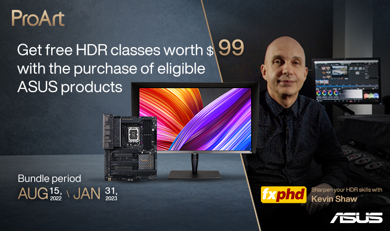 ASUS x fxphd - Get free HDR classes with the purchases of eligible products (EMEA)