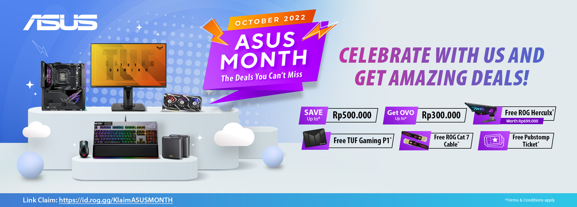 ASUS MONTH - OCTOBER PROMOTION 01-31 October 2022