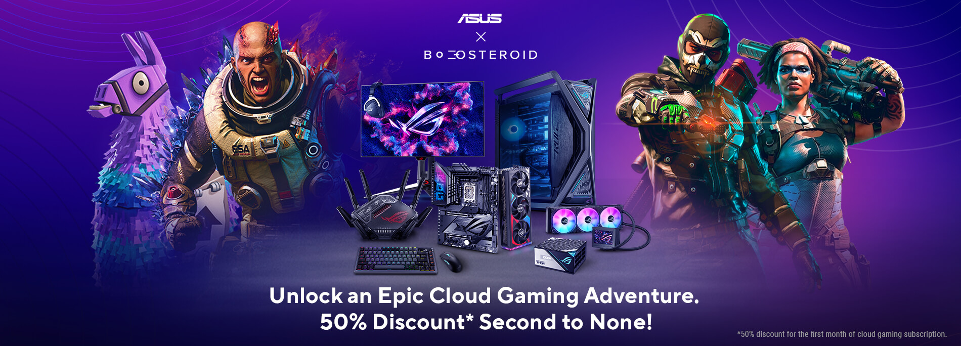 ASUS x Boosteroid Cloud Gaming Discount Redemption