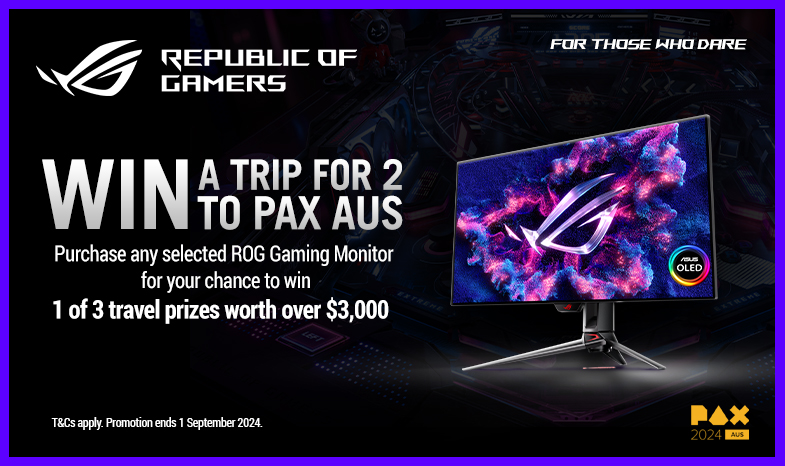 Purchase any selected ROG Gaming Monitor for your chance to win 1 of 3 travel prizes worth over $3,000