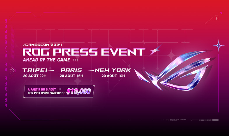 Gagnez des prix pendant la ROG Gamescom