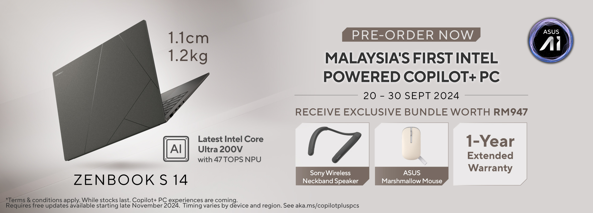 Exclusive Pre-order Bundle | ASUS Zenbook S 14