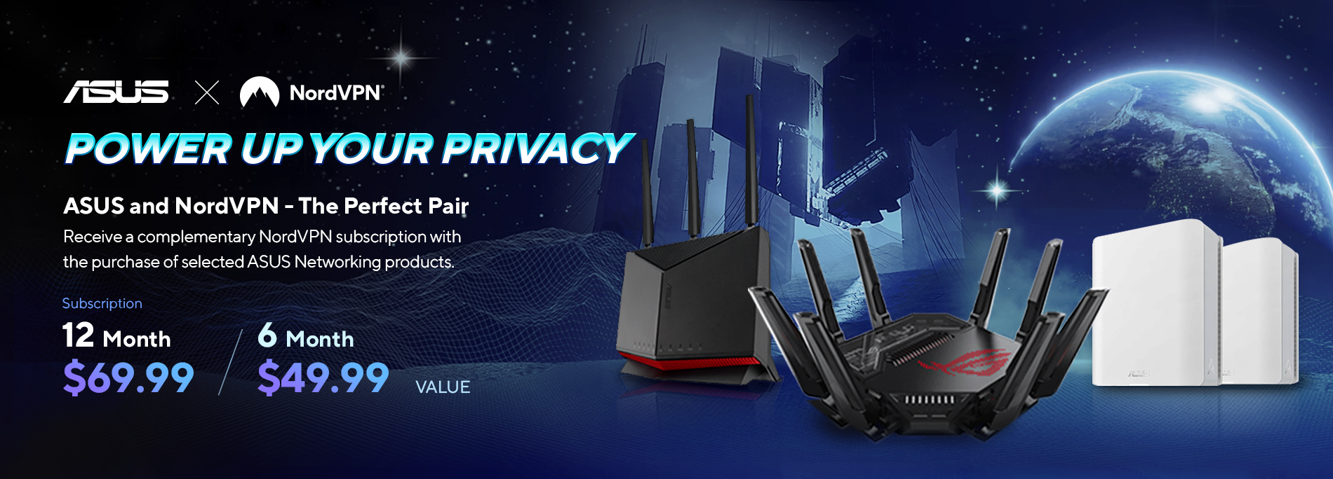 ASUS Event ASUS ROUTERS NOW OFFER NordVPN FREESUBSCRIPTION [USA]