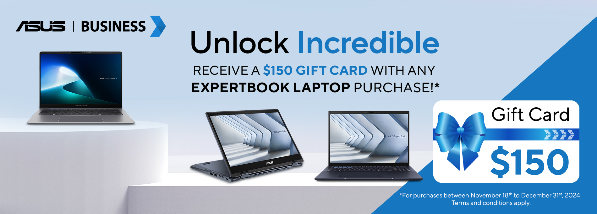 Unlock Incredible with ASUS ExpertBook Laptops