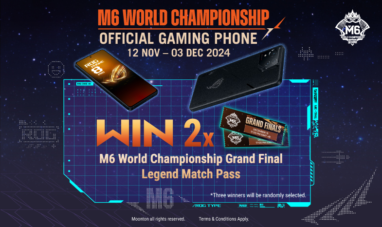 M6 World Championship Official Gaming Phone Celebration Giveaway