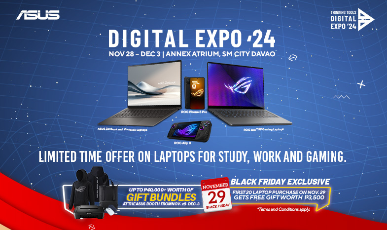 ASUS Philippines at Thinking Tools Digital Expo 2024 | Black Friday Laptop Sale in SM Davao