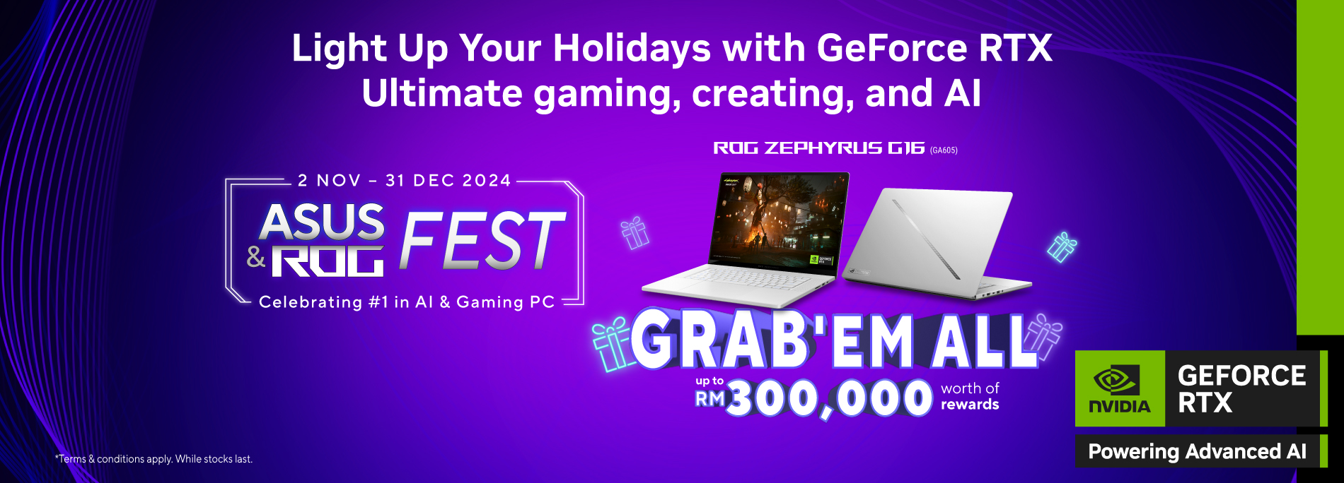 ASUS & ROG Fest | Celebrate #1 in AI & Gaming PC (NVIDIA)