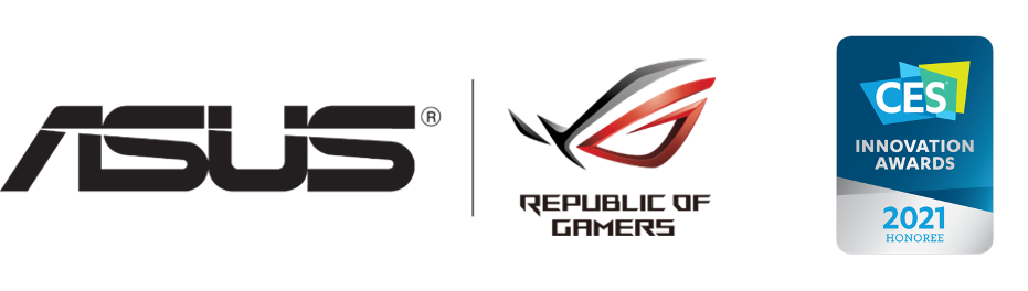ASUS, Republic Of Gamers, CES Innovation Awards 2021 logos