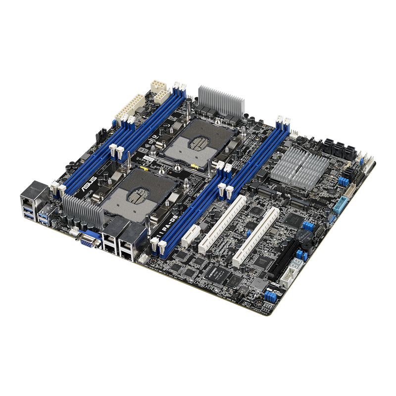 Z11PA-D8 server motherboard, 45-degree front view
