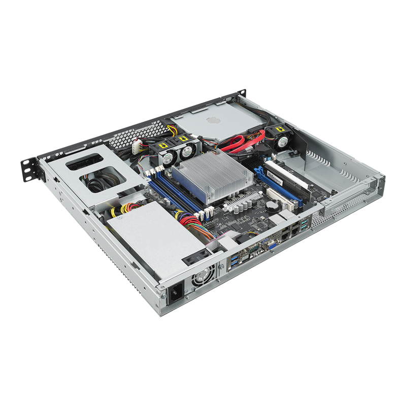 RS100-E10-PI2 server, open right side view