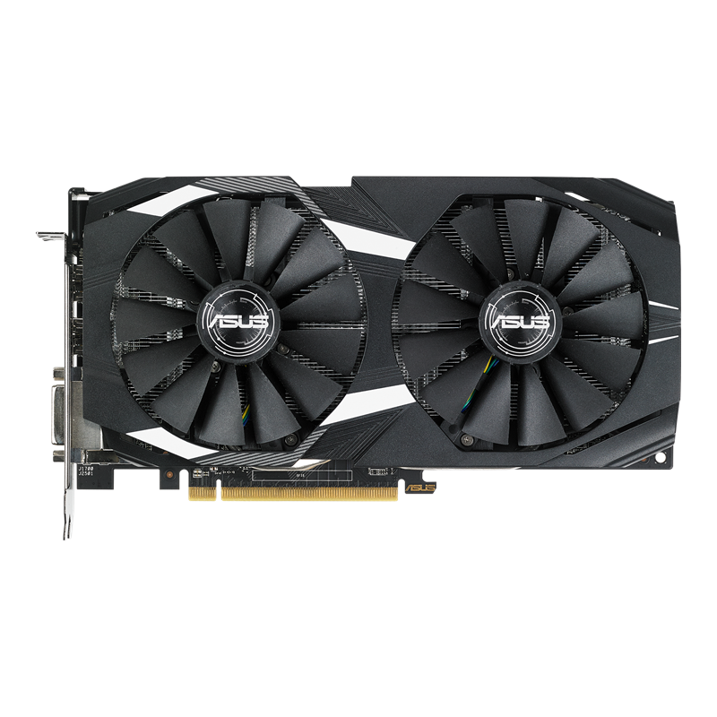 AMD Radeon RX 580 graphics card with AMD logo, front view 