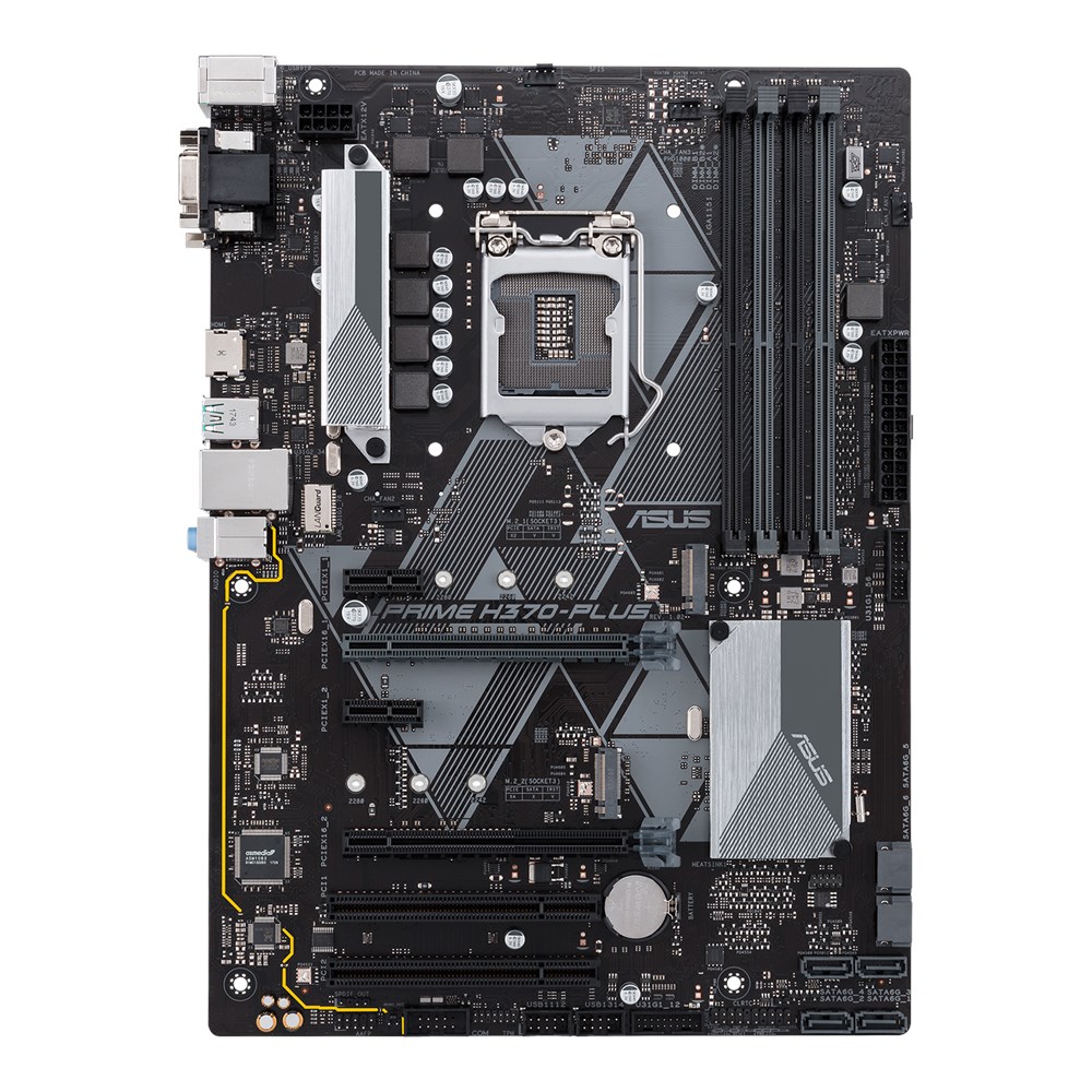 Asus prime h370 plus какие процессоры поддерживает