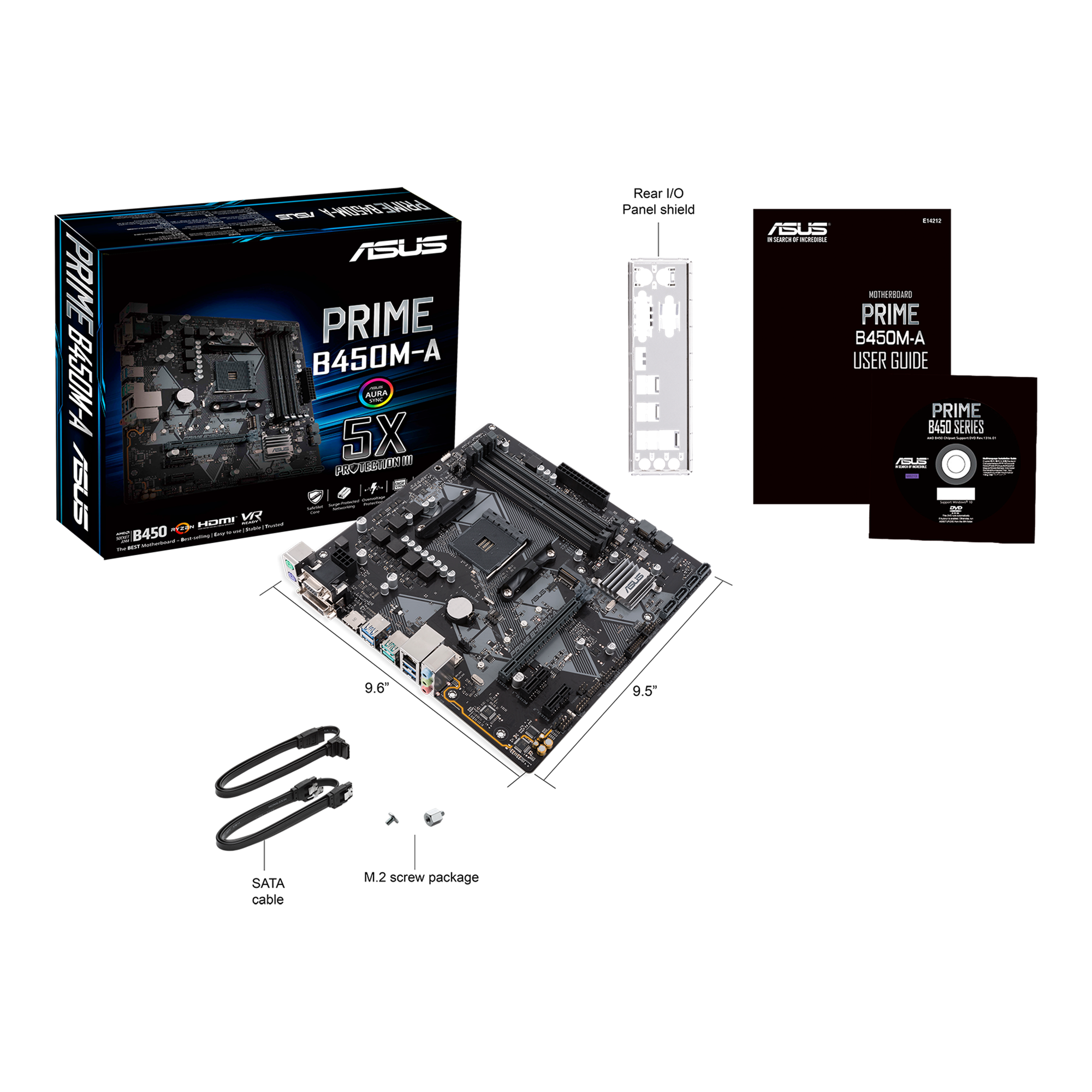ASUS PRIME B450M-A  AMD Ryzen AM4ソケット新品AMDB450CPUソケット