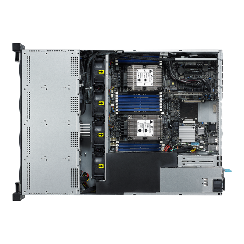 RS520-E9-RS12-E server, open 2D view