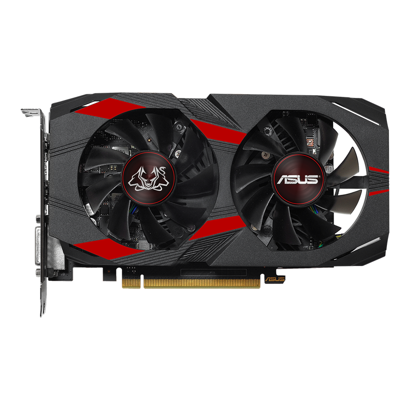 Cerberus GeForce GTX 1050 Ti graphics card, front view
