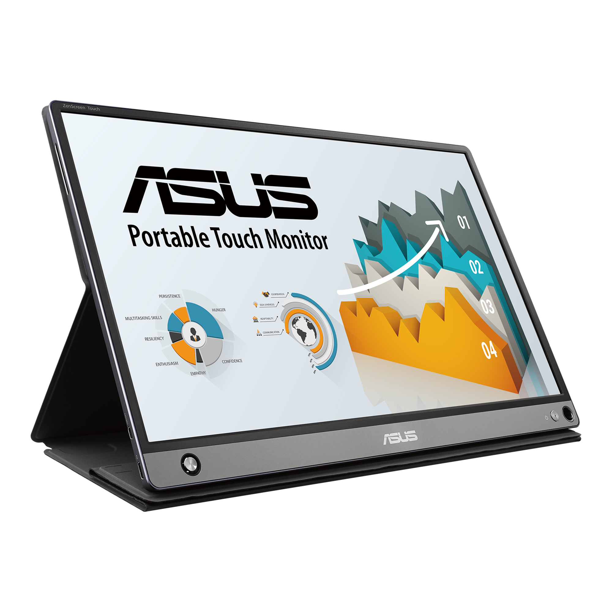 ASUS ZenScreen 15.6” 1080P Portable USB Monitor (MB16AHP) - Full HD, IPS,  Eye Care, Micro HDMI, USB Type-C, Speakers, Built-in Battery, External