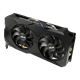 Dual GeForce GTX 1660 Ti OC edition graphics card, hero shot from the front