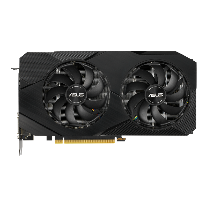 Dual series of GeForce RTX 2070 EVO V2 graphics card, front view 