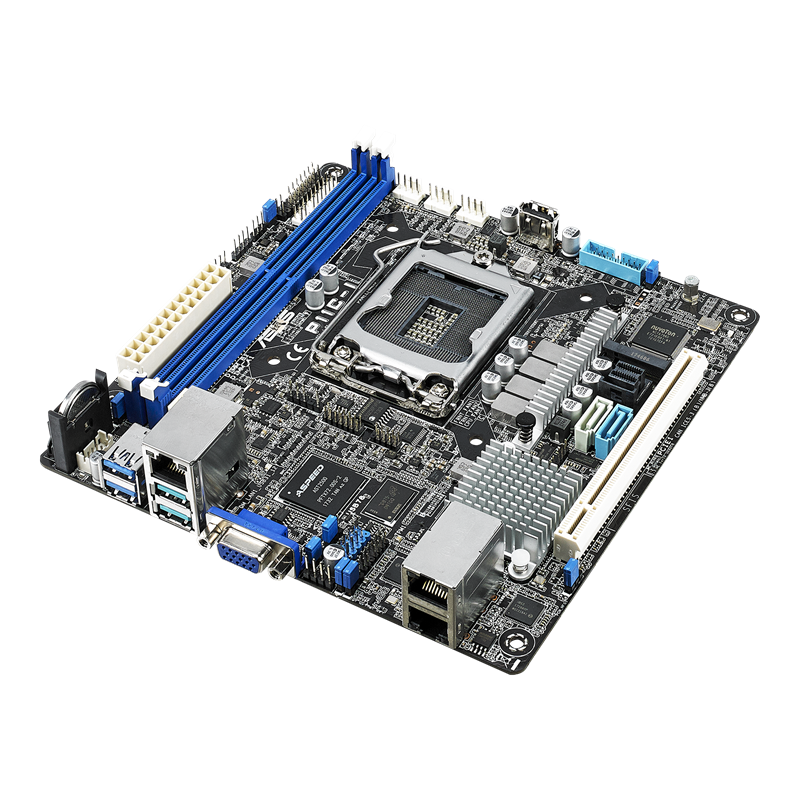 P11C-I server motherboard, 45-degree front view