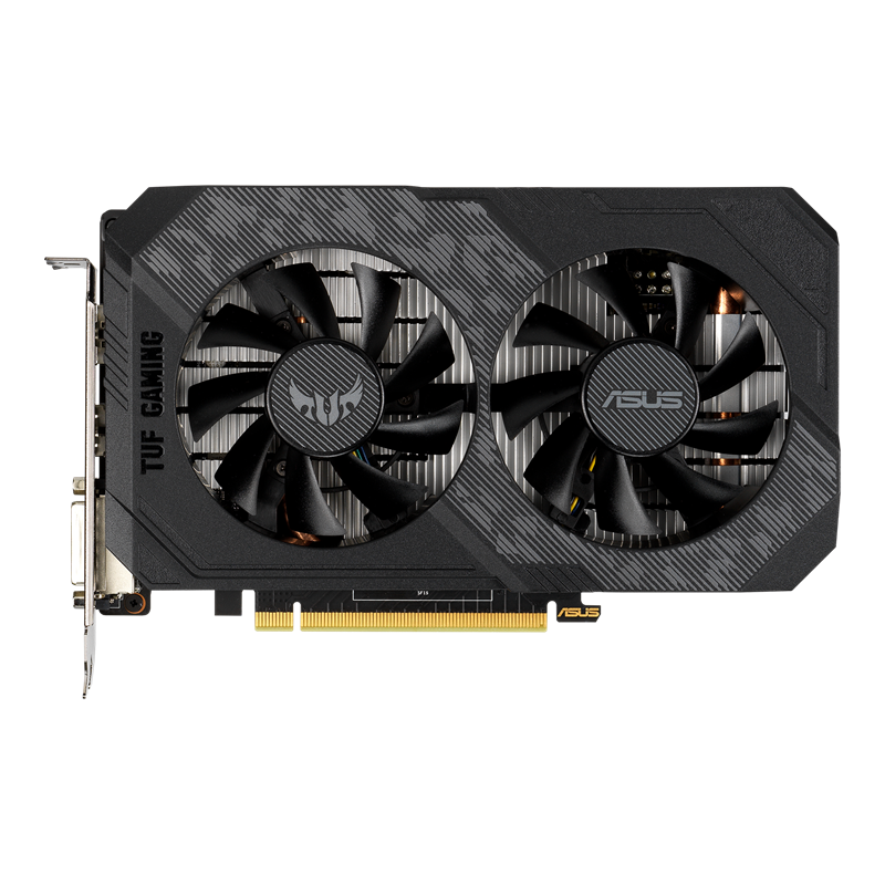 TUF Gaming GeForce GTX 1650 OC Edition 4GB GDDR6 graphics card, front view
