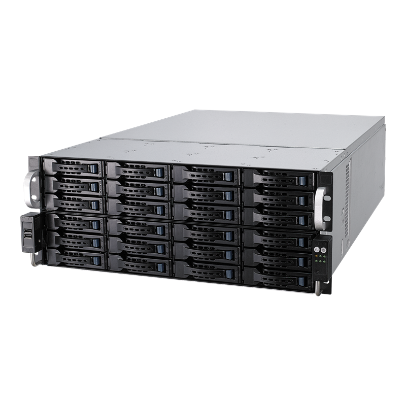 RS540-E9-RS36-E server, left side view