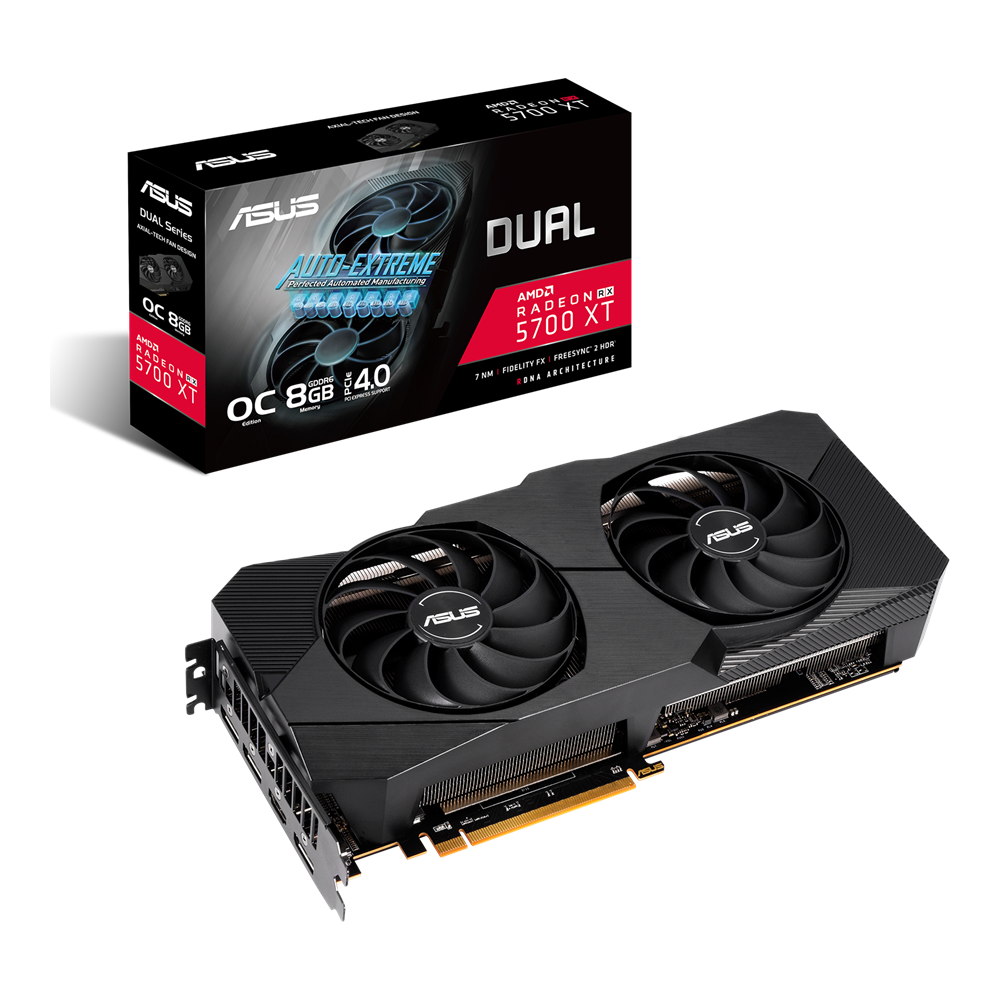 Dual-rx5700xt-o8g-evo｜tarjetas Gráficas｜asus