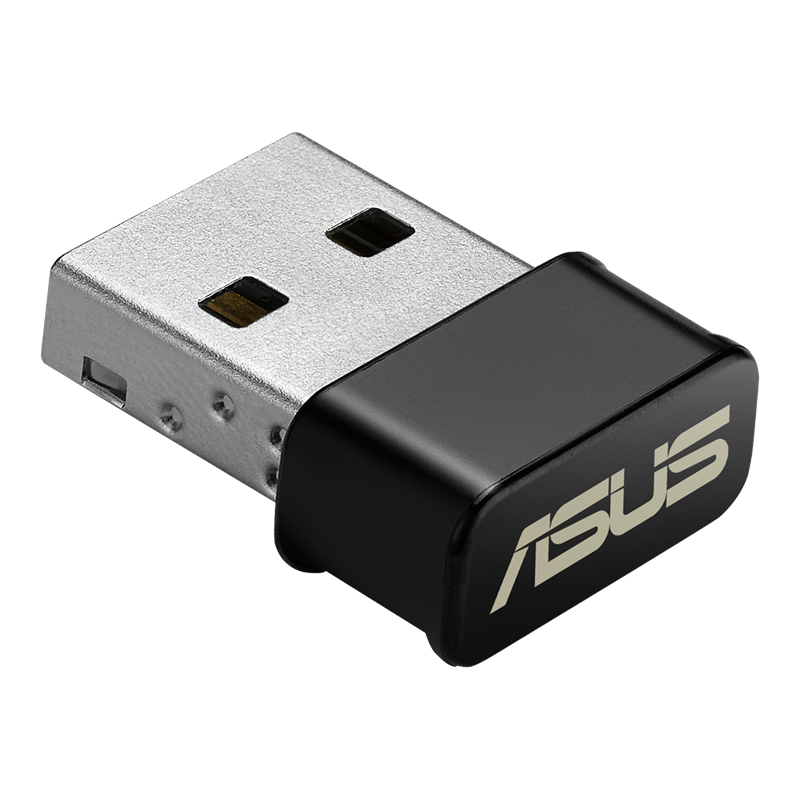 USB-AC53 Nano front view, right tilted 45 degrees