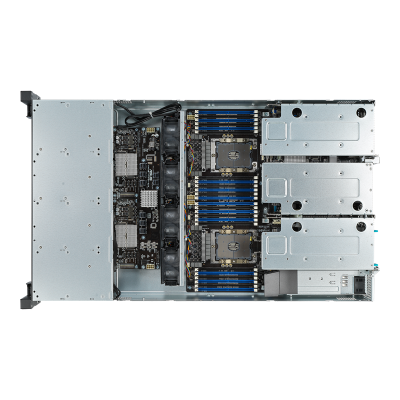 RS720-E9-RS24-U server, open 2D view