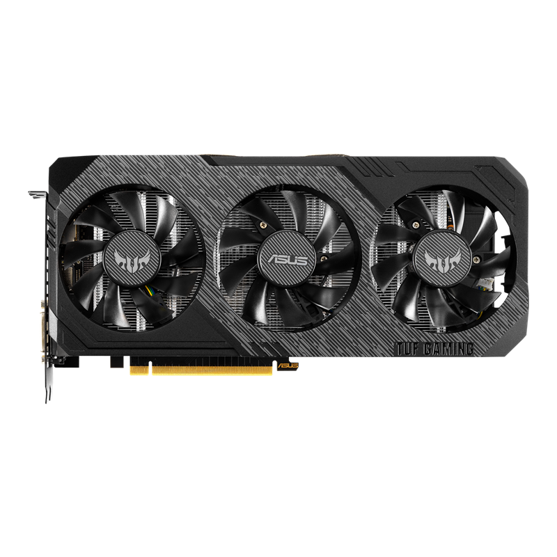 ASUS TUF Gaming X3 GeForce GTX 1660 SUPER OC edition 6GB GDDR6 graphics card, front view