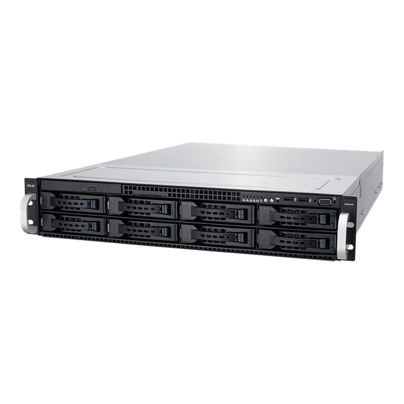 RS520-E9-RS8 server, left side view